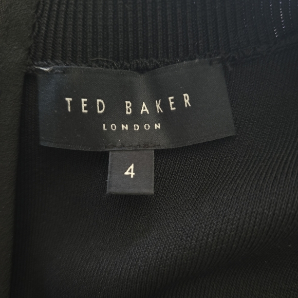 Ted Baker Serepha Fitted Knit Bodice Dress With Ruffle Skirt, Size 4 - Picture 7 of 9